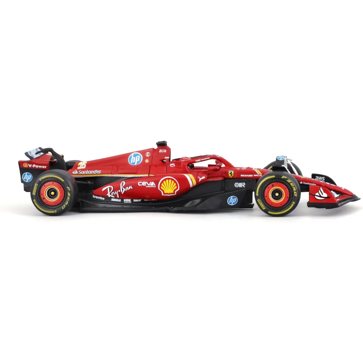 Ferrari F1 SF-24 Alloy 1:43 Diecast with Display Case