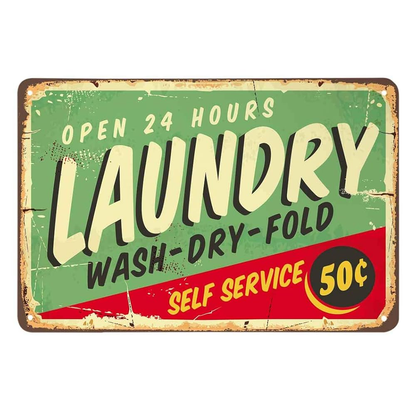 Laundry Tin Sign