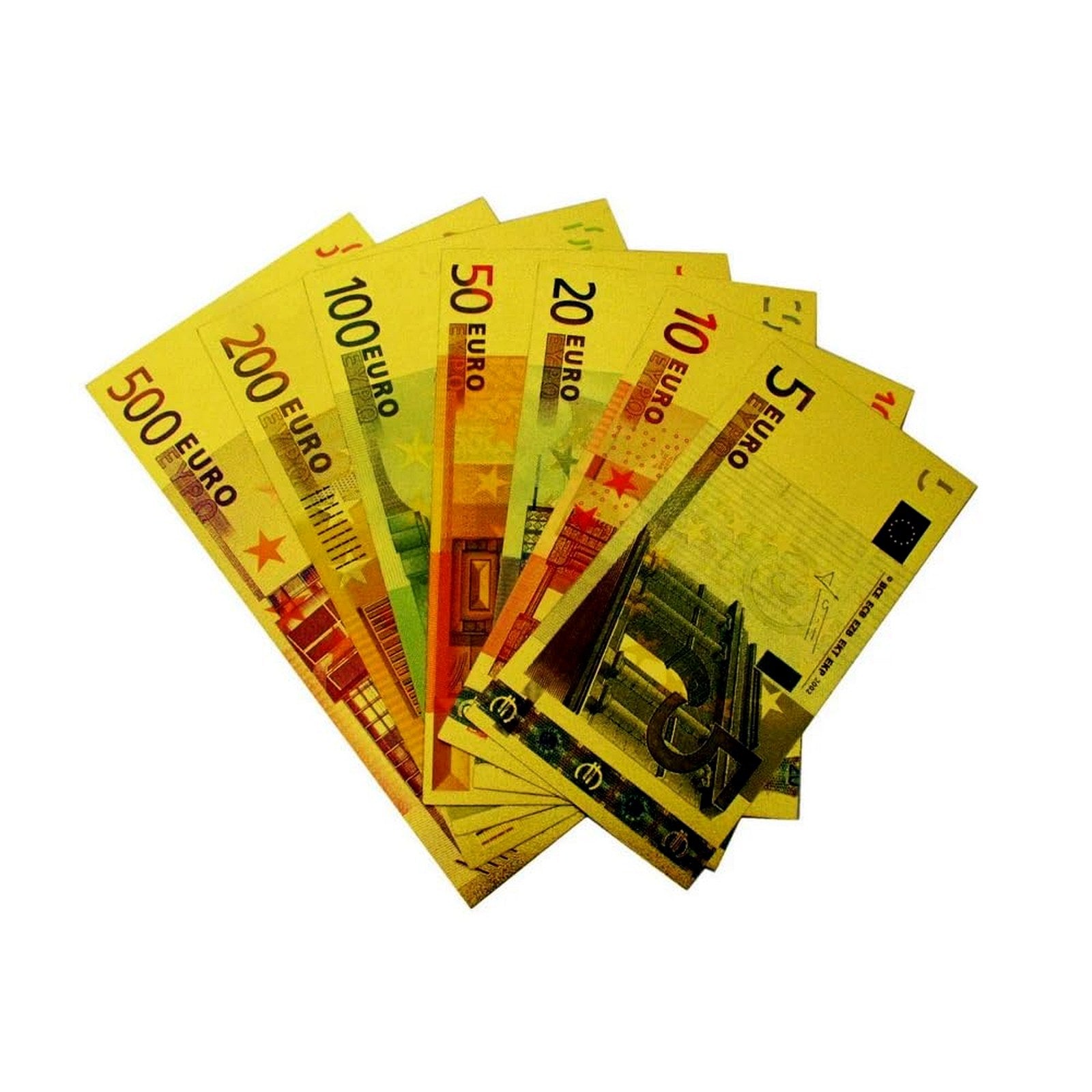 Gold Plated Foil Banknotes - EU Euros