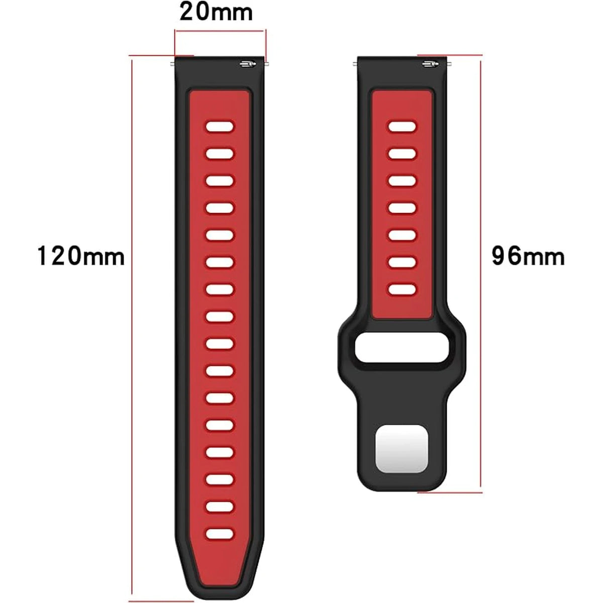 Quick Release Silicone Watch Bands - 20mm