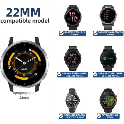 Quick Release Silicone Watch Band - 22mm