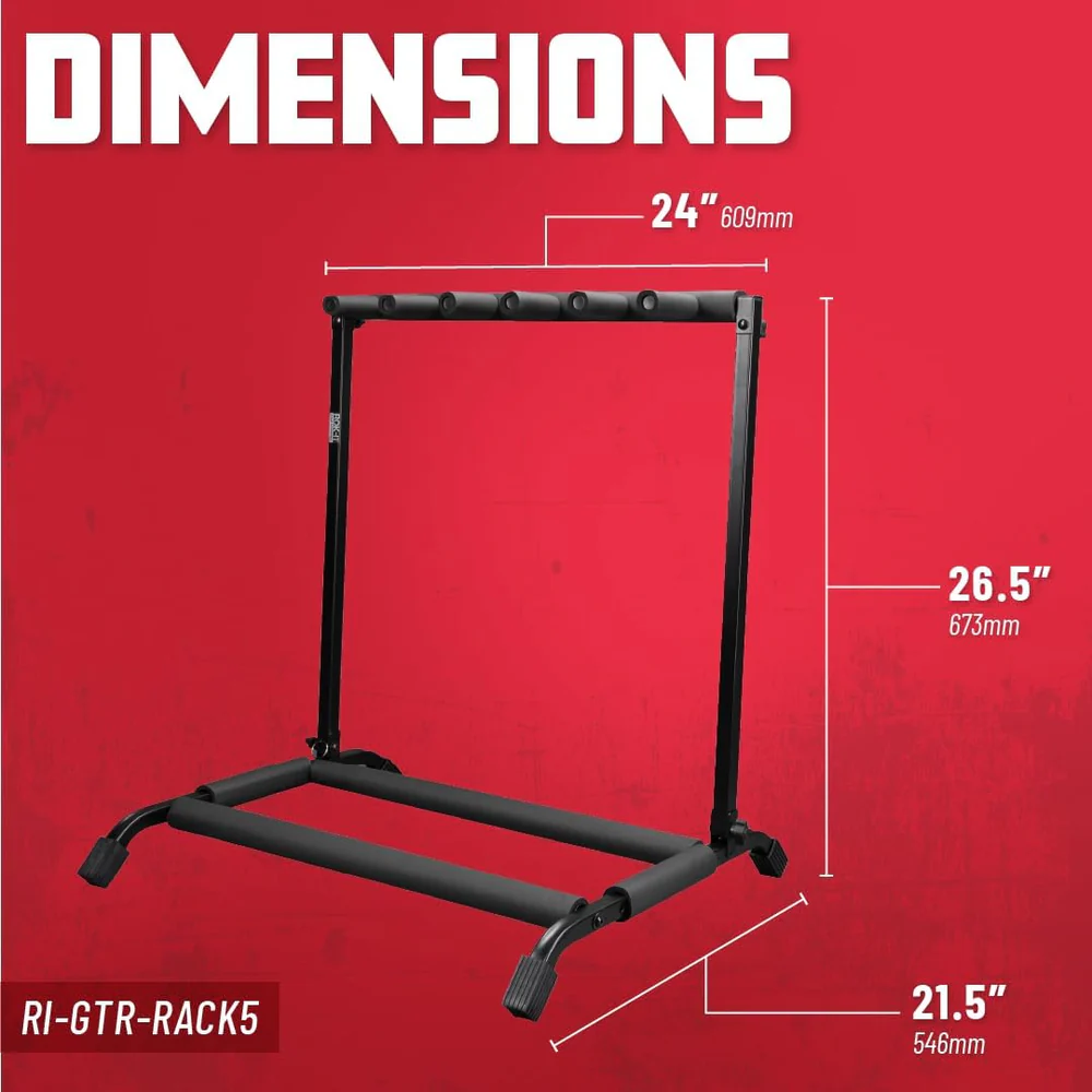 Multi Guitar Stand - Rack - 5 Slots