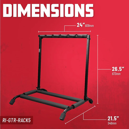 Multi Guitar Stand - Rack - 5 Slots
