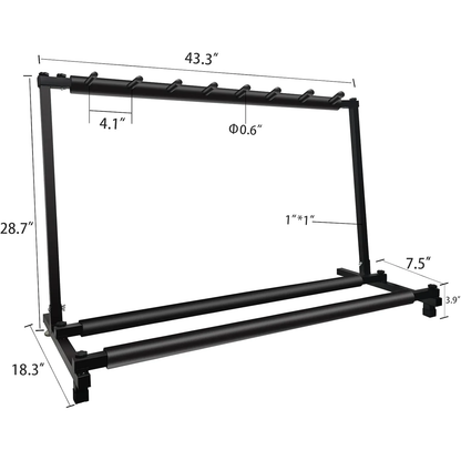 Multi Guitar Stand - Rack - 7 Slots