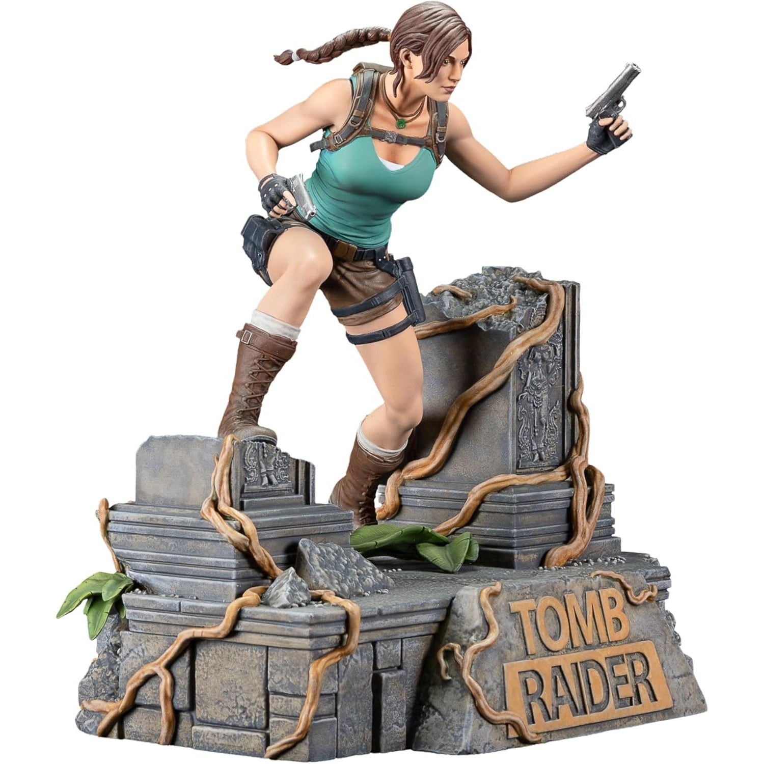 Dark Horse Deluxe Tomb Raider Lara Croft PVC figure, detailed collectible statue of the iconic video game character.