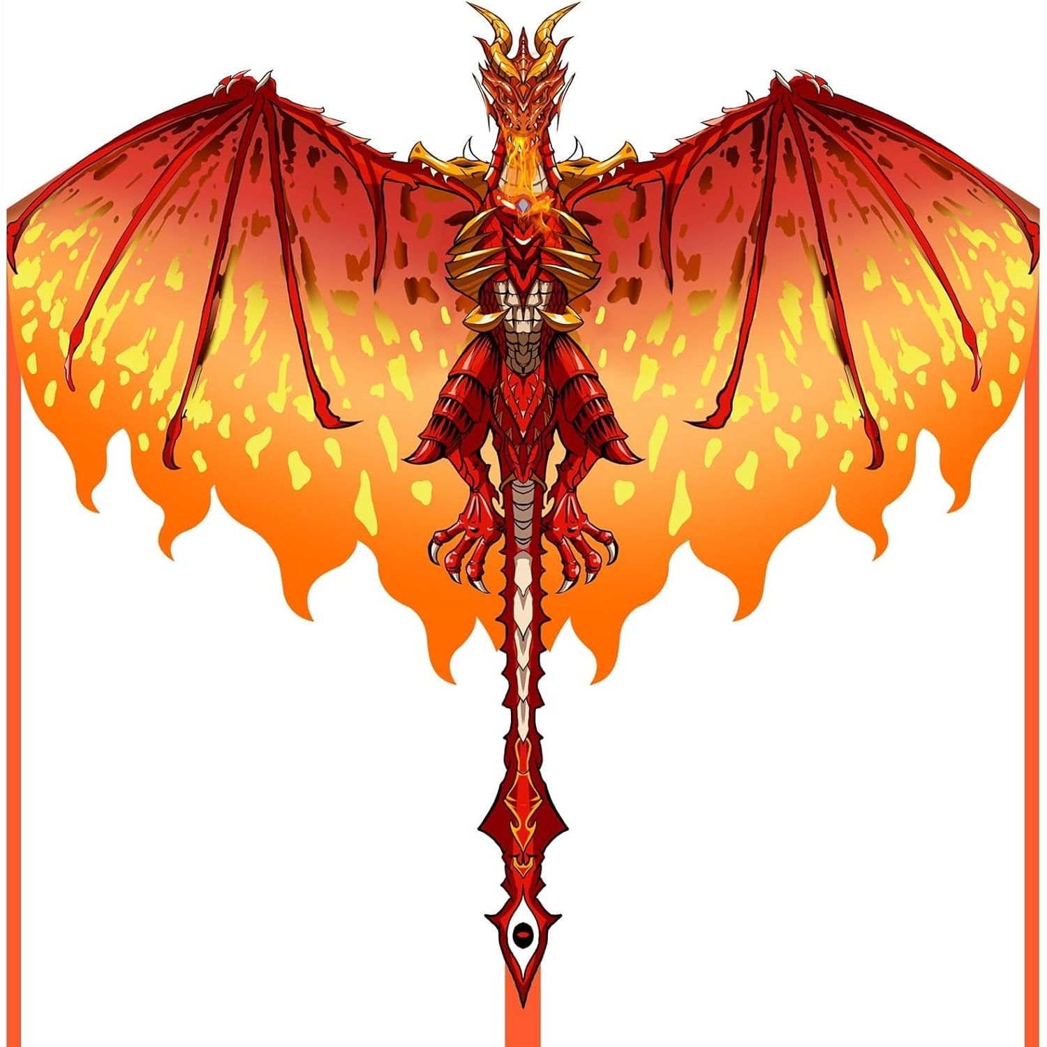 Fiery Dragon Kite