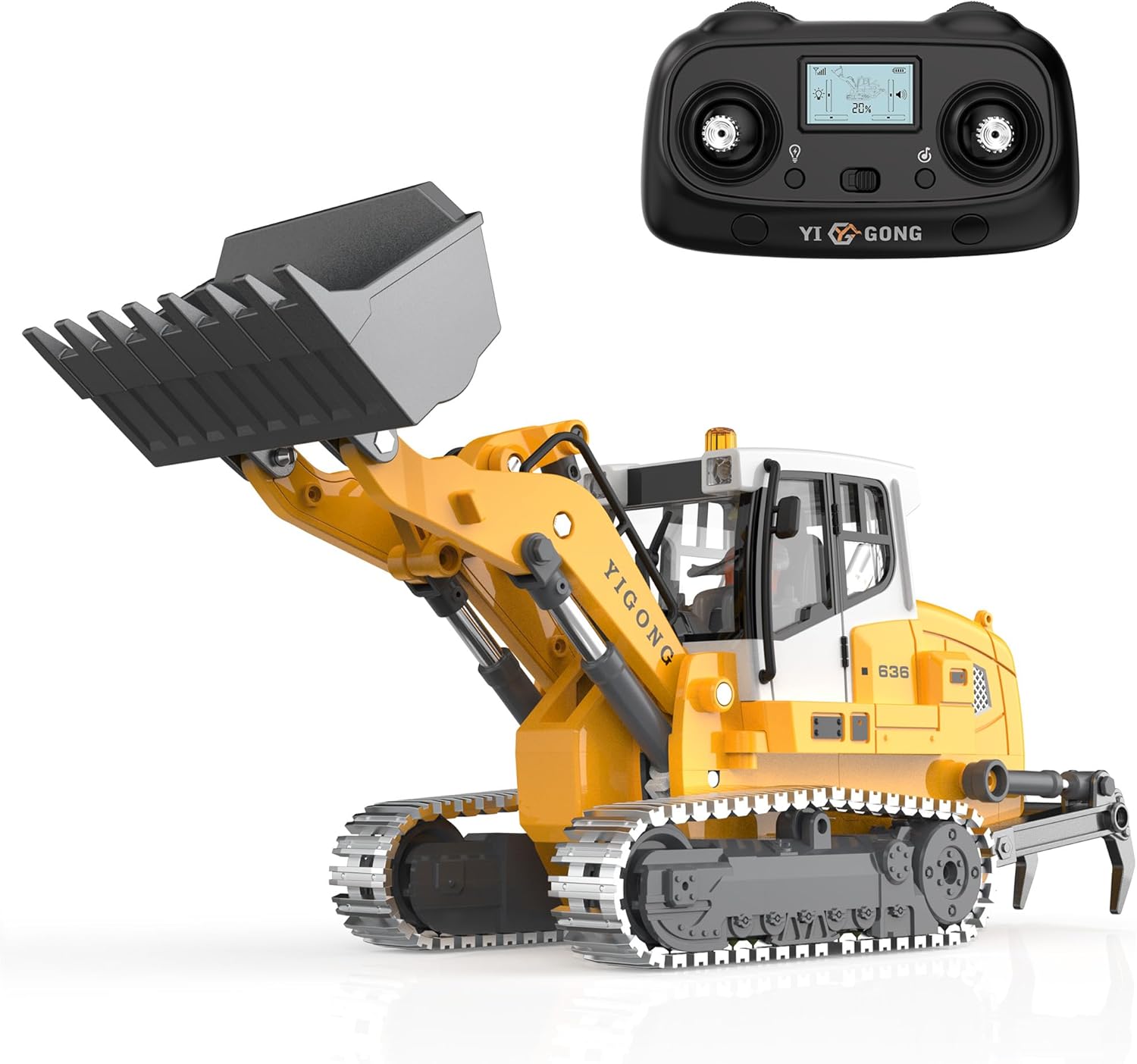 Micro-Scale Pro-Grade Remote Control R/C Bulldozer