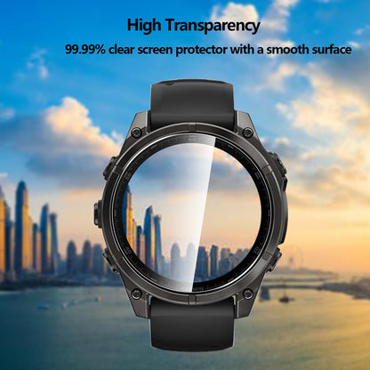 Natbook Screen Porector accessory for Fenix 8 47mm smartwatch, protective screen cover with clear design