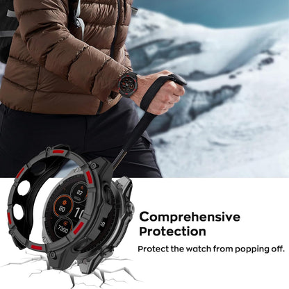 MySkin Fenix/Epix 47mm watch case accessory, protective black case for Garmin smartwatch, sturdy and stylish design