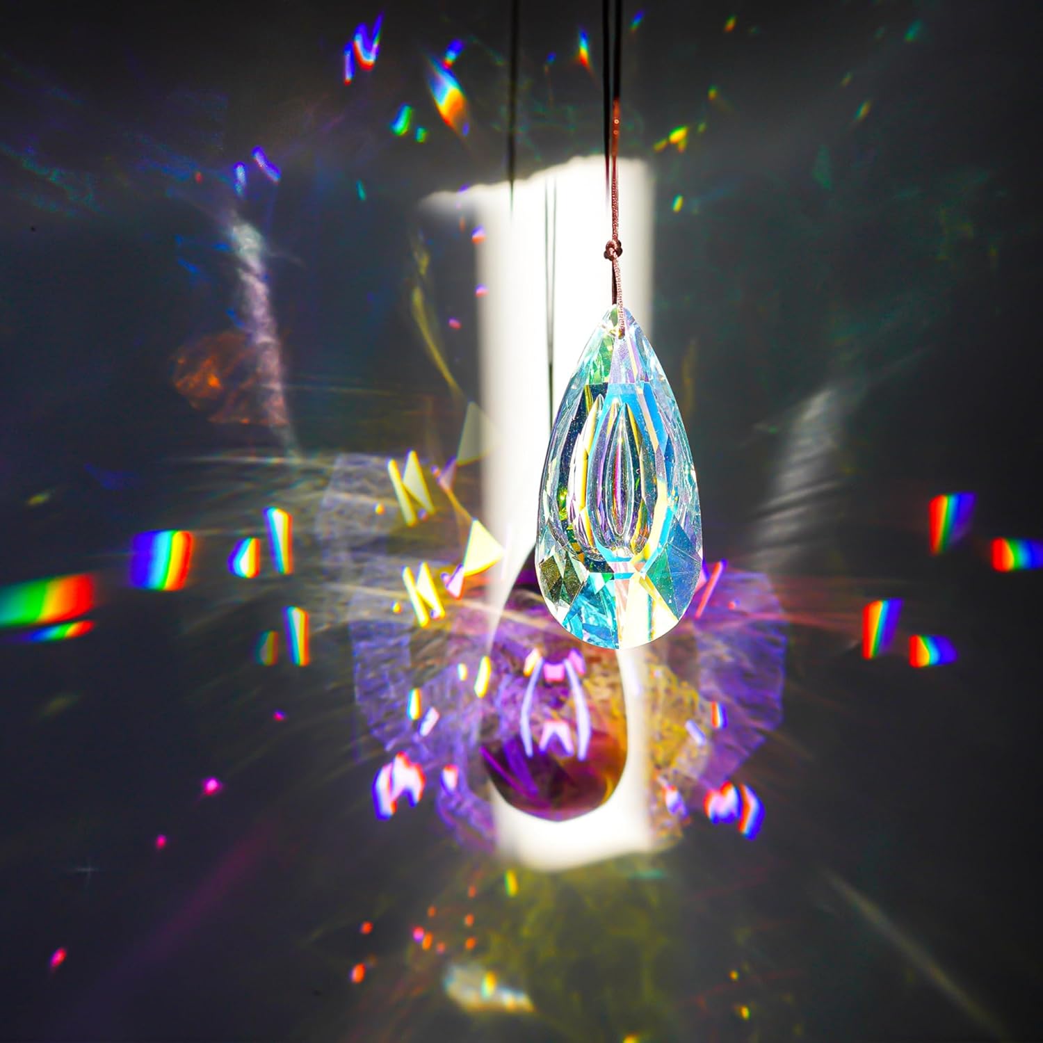 Crystal Prism Suncatchers - Set of 2 3.5''