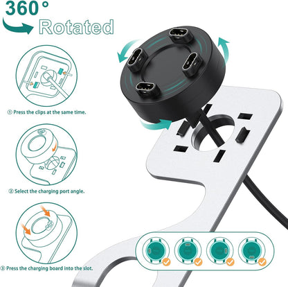 VOT Certified accessories watch charger stand with sleek design, compatible with various watch brands, for easy charging and display.