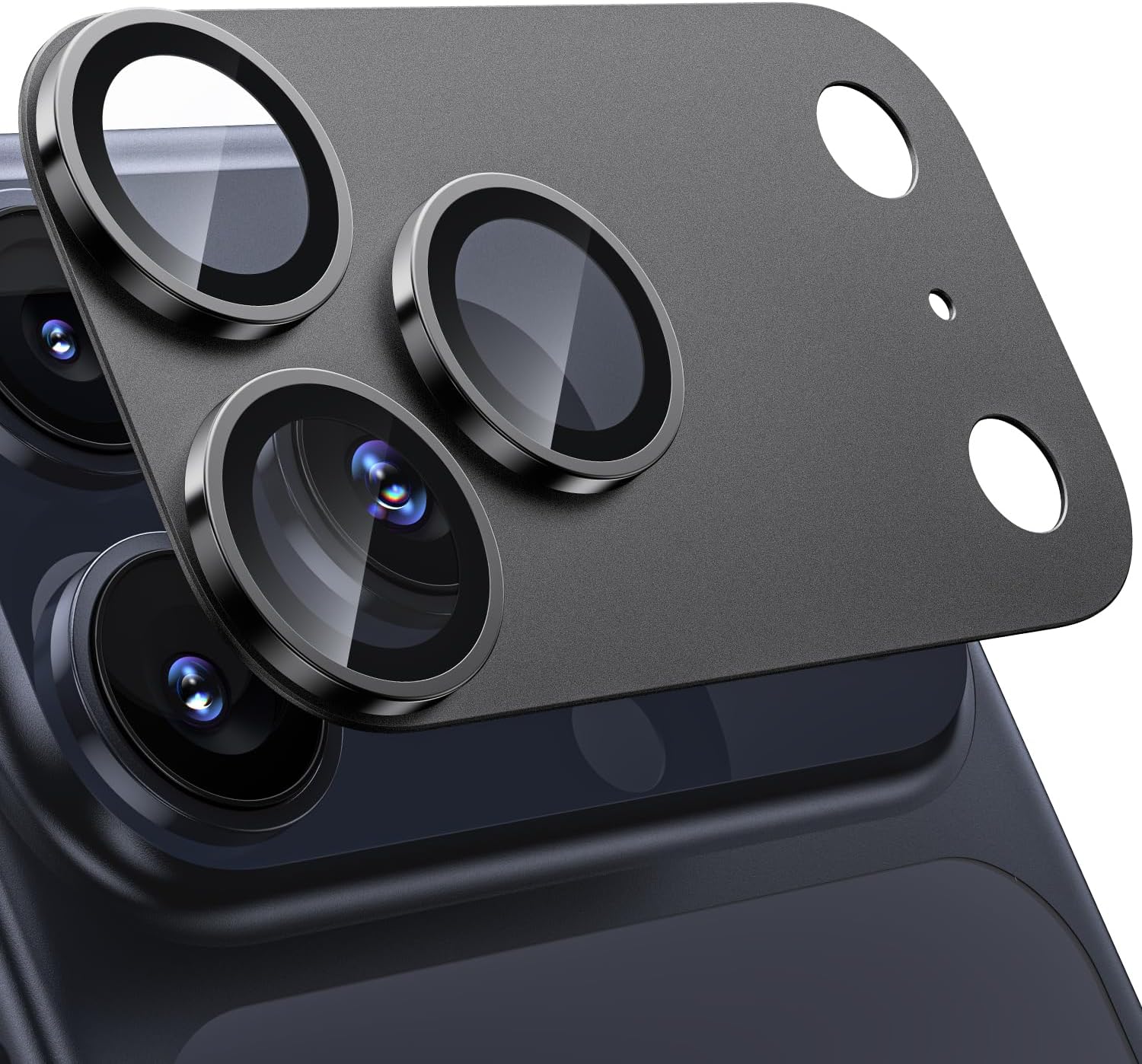 VOT Certified iPhone 17 Pro Max camera lens protector accessory, clear protective cover for phone camera lens.