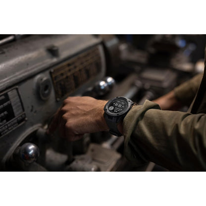 Garmin Instinct 2X Solar GPS Smartwatch with rugged design, digital display, and solar charging capabilities.