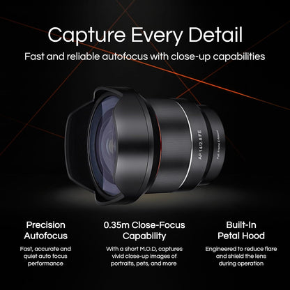 Lens for Sony, E-Mount, 14mm F2.8