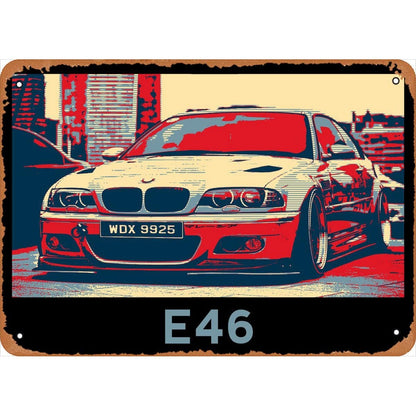 E46 M3 Tin Sign