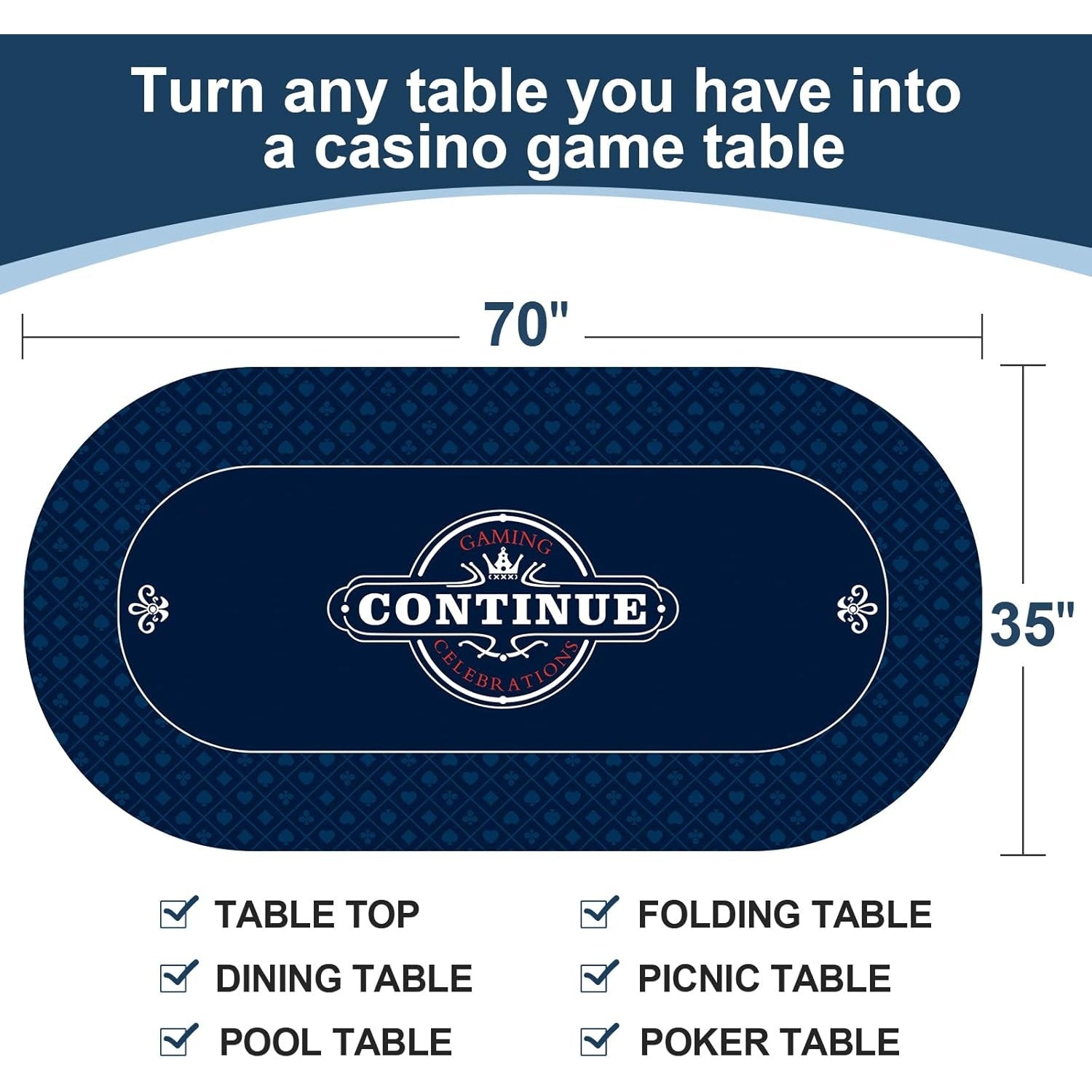 Texas Hold'em Poker Mat