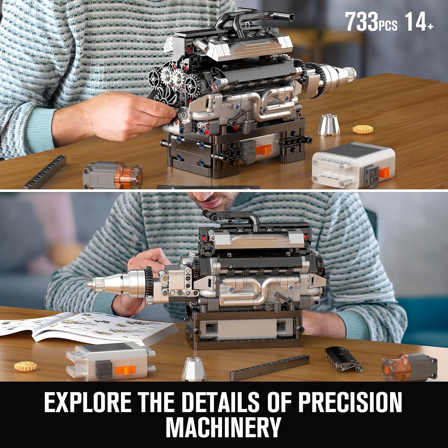 V12 Engine Model Building Kit That Works