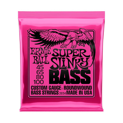 Super Slinky Nickel Wound Bass Guitar Strings, 45-100 Gauge