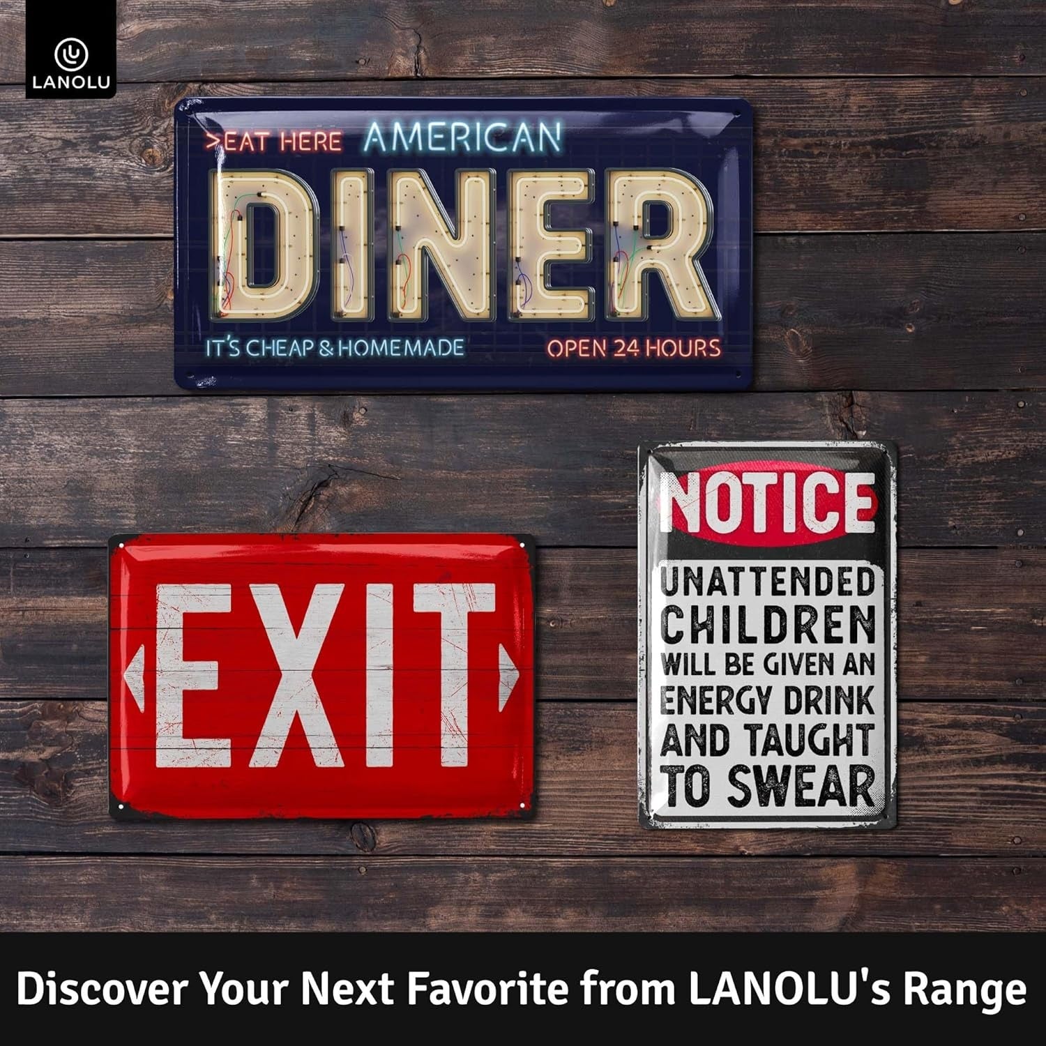 American Diner Tin Sign