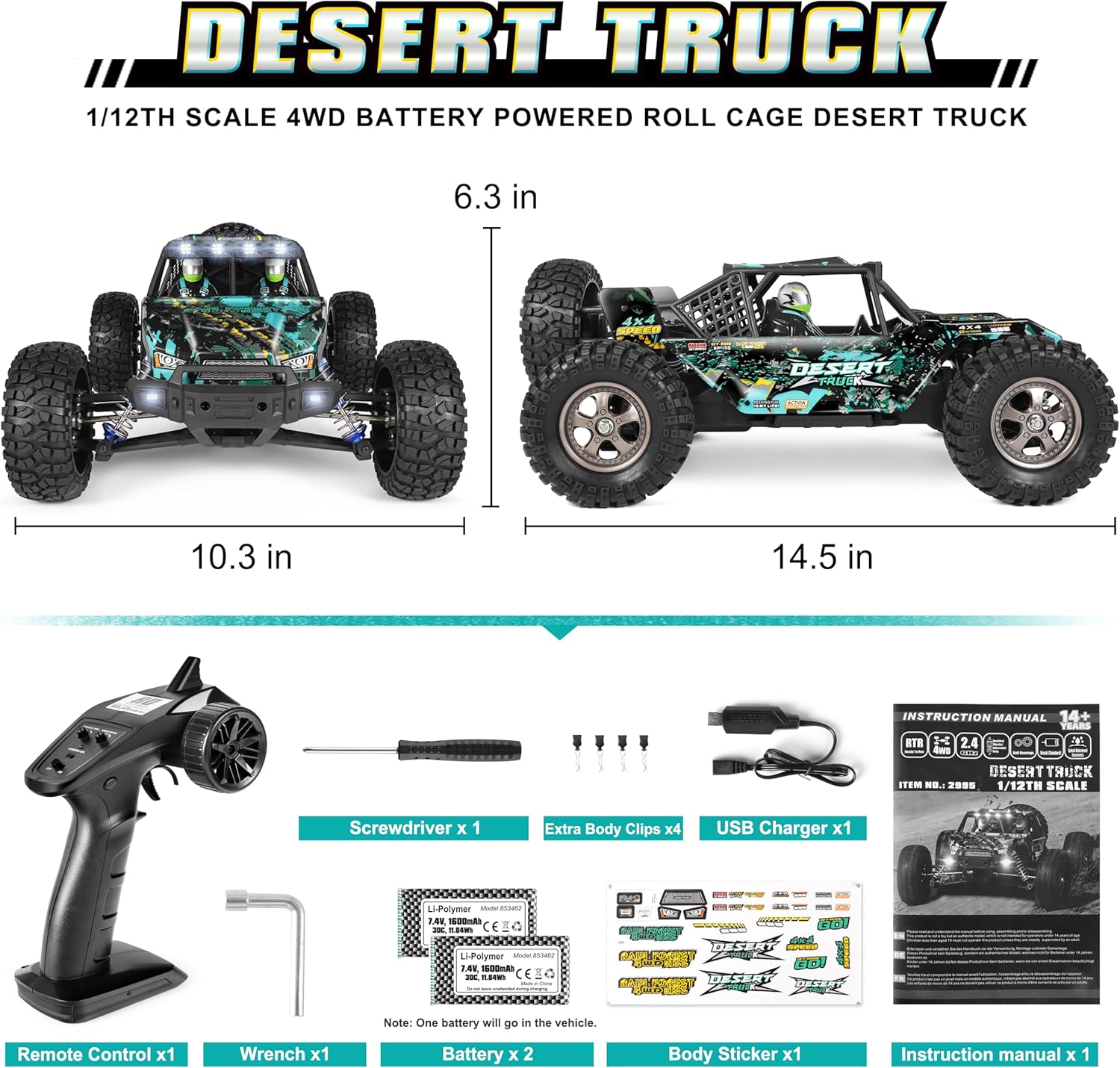 1:12 R/C Desert Truck