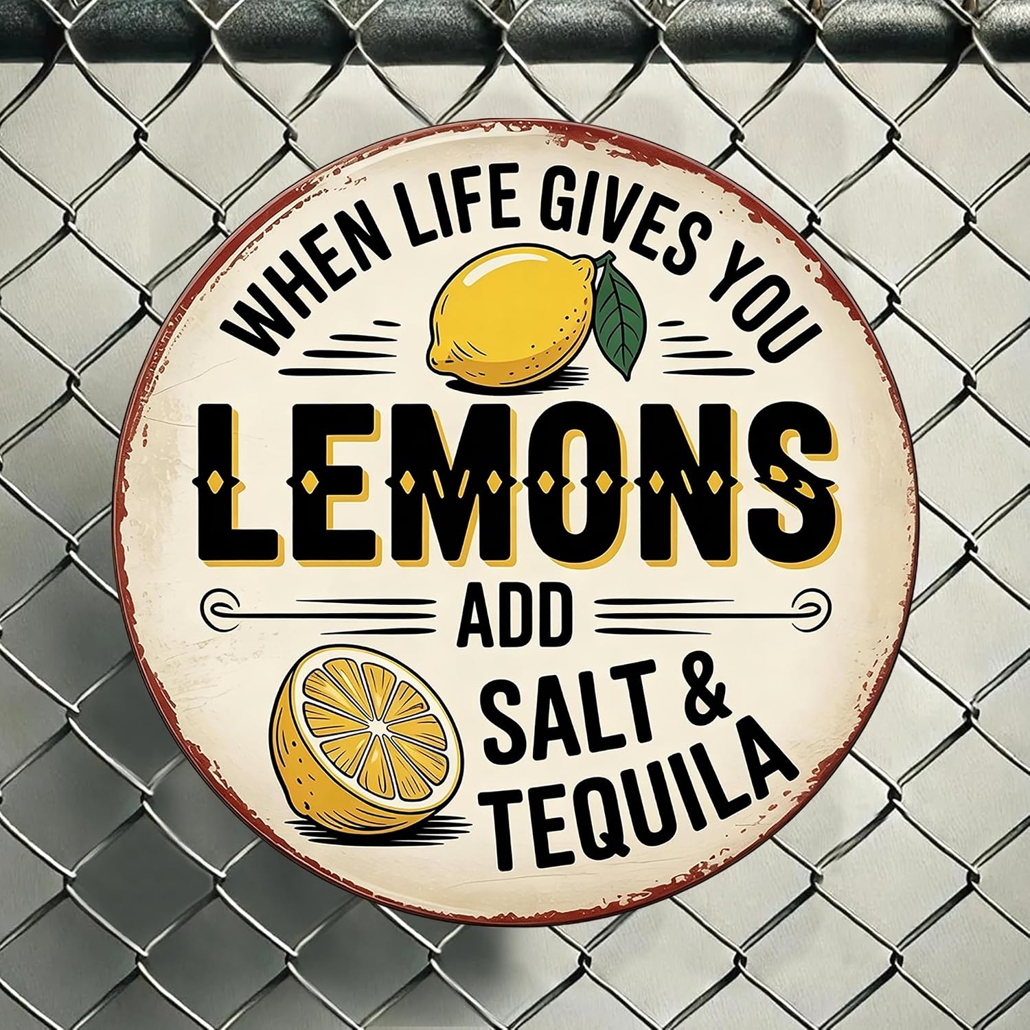 Lemons - Salt & Tequila Tin Sign