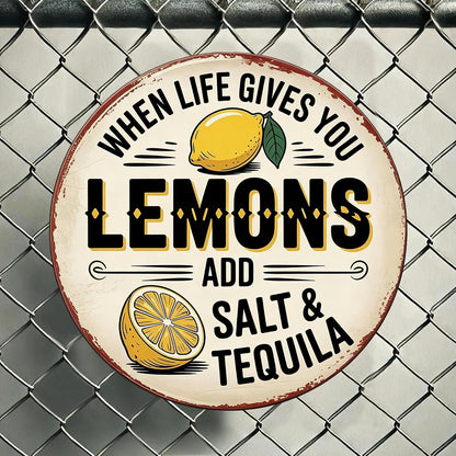 Lemons - Salt & Tequila Tin Sign