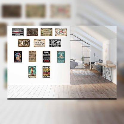 VOT Certified I Can Explain It To You tin sign with humorous design, featuring vintage-style tin material and black text on white background