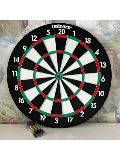 Unicorn XL Darboard 17x3/4 inches, a professional dartboard with vibrant colors and detailed scoring sections.