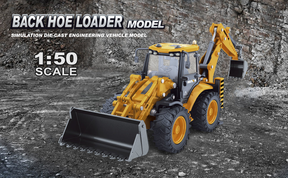 Dollox 1:50 Die-cast Excavator Backhoe
