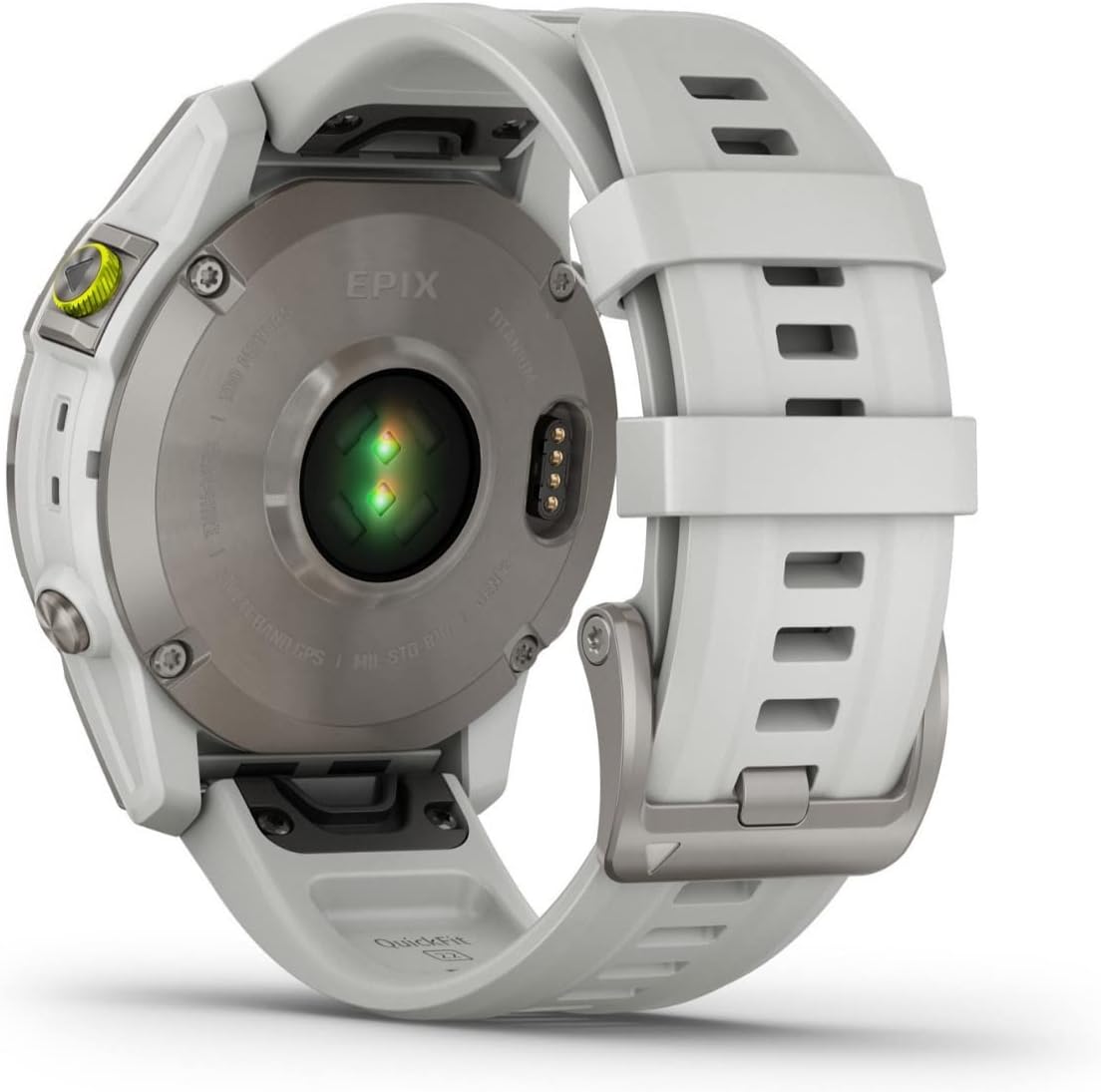 EPIX GEN2 GARMIN Smartwatch with a white band on a white background. Beirut , Lebanon