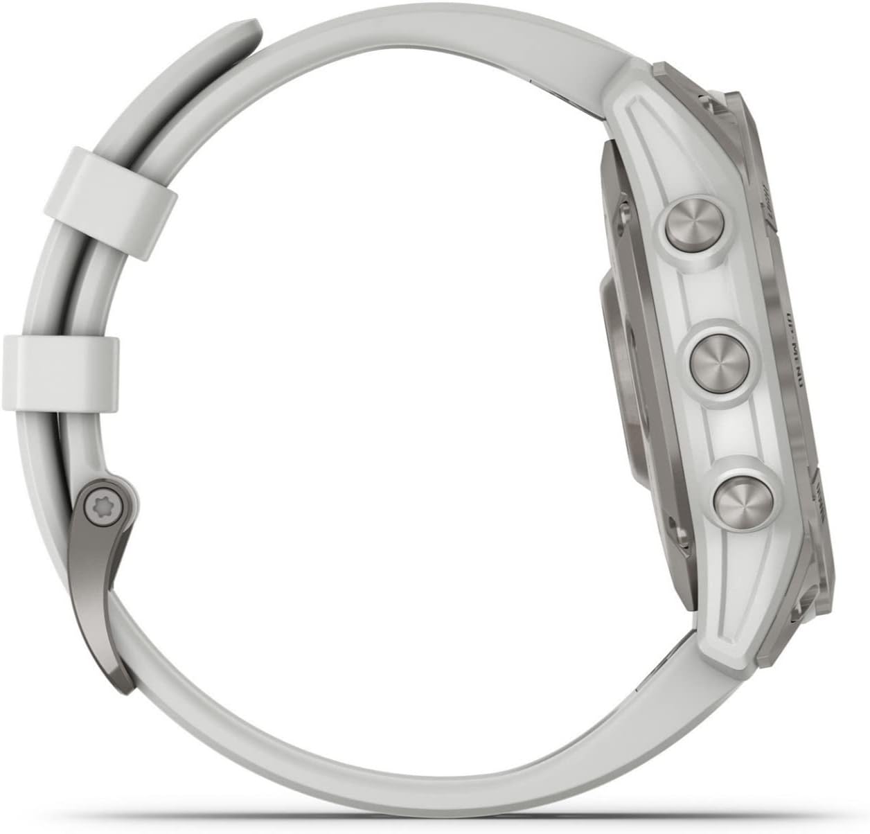 Silver smartwatch with a clear band on a white background Beirut , Lebanon