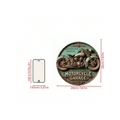 Motorcycle Garage Tin Sign