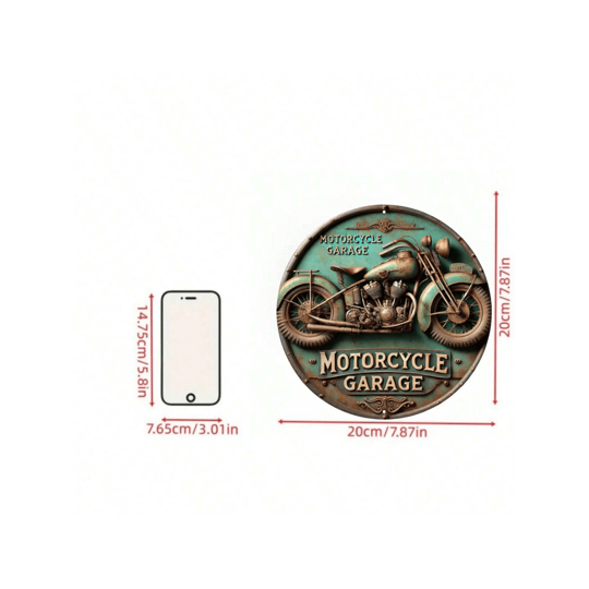 Motorcycle Garage Tin Sign