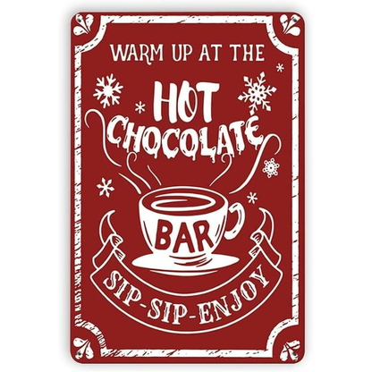 Sip Sip Enjoy Tin Sign