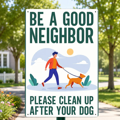 Be A Good Neighbor Tin Sign - (20 × 30 cm)