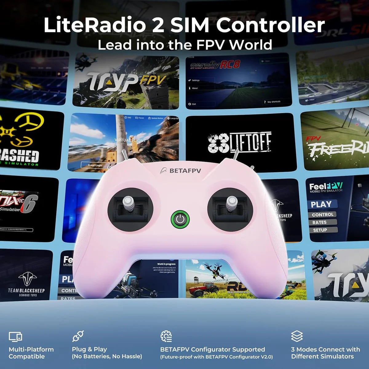 LiteRadio 2 SIM Drone Flight Simulator Controller