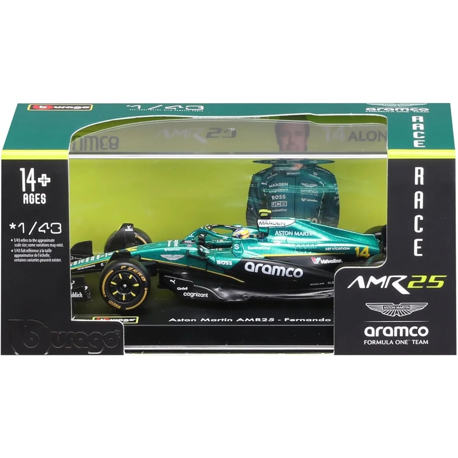 Aston Martin F1 AMR25 Alloy 1:43 Diecast
