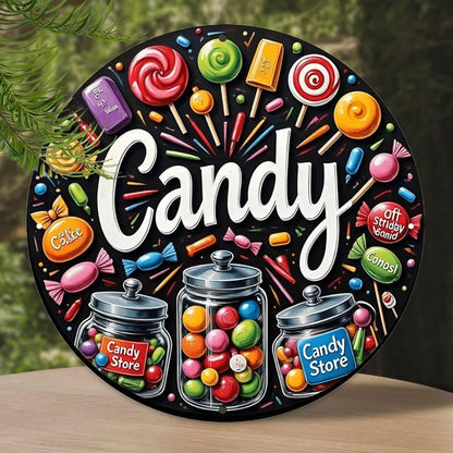 Candy Store Tin Sign