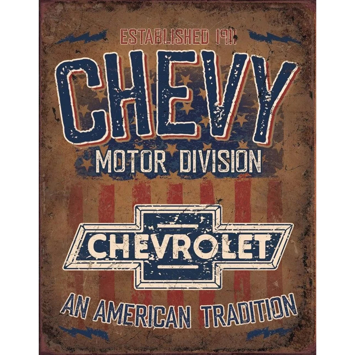 Chevy Motor Division - American Tradition Tin Sign