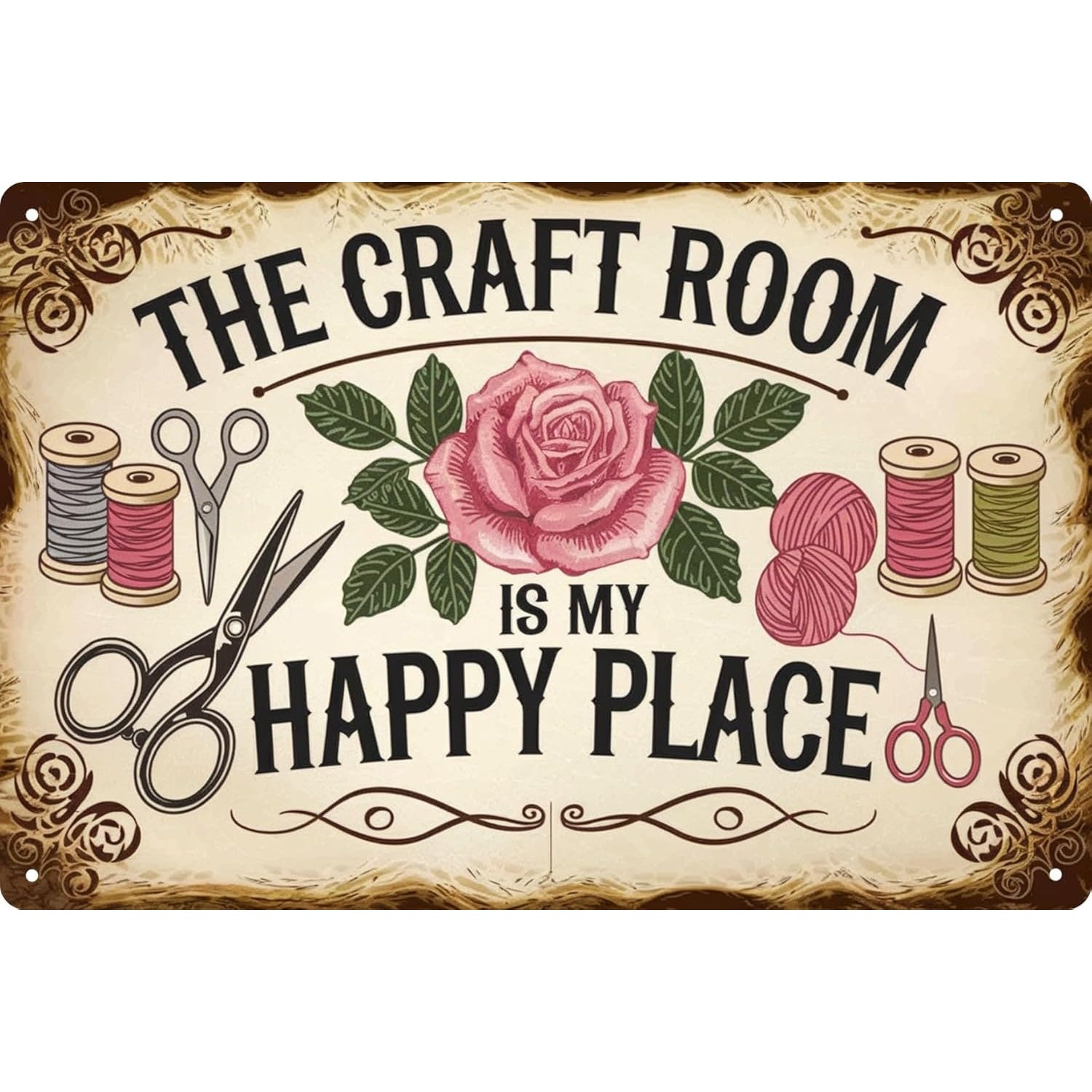 The Craft Room Tin Sign