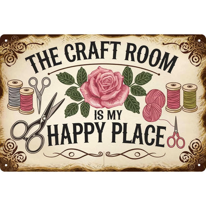 The Craft Room Tin Sign