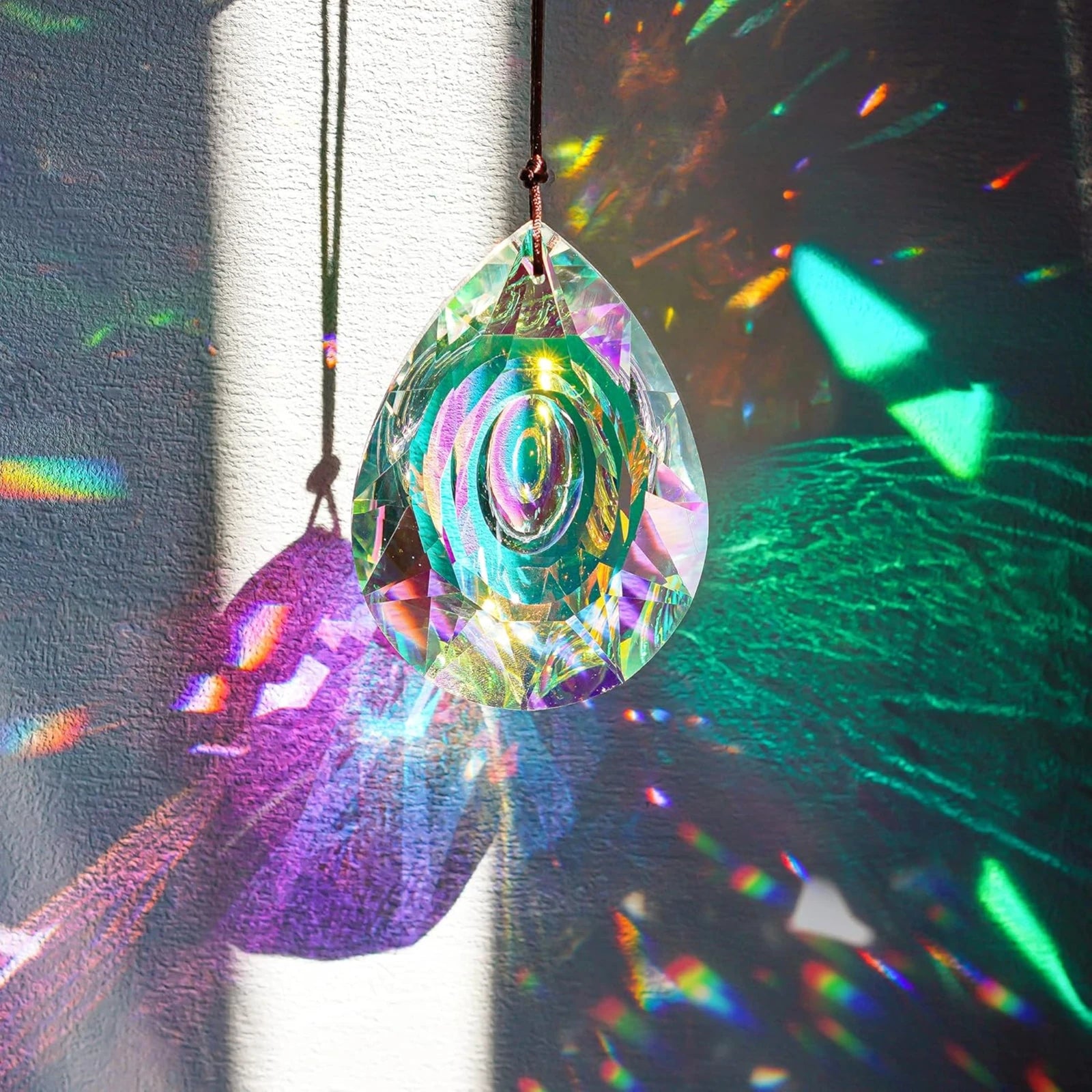 Hanging Chandelier Crystal Prism Suncatcher