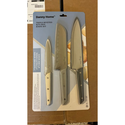 Triple Rivited Kitchen Knives