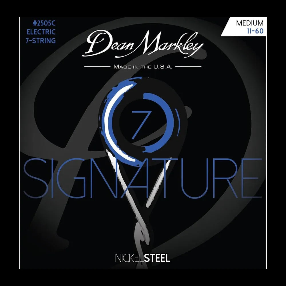 Electric Guitar Strings Nickel Steel Signature 7 String Set - Medium, 11-60