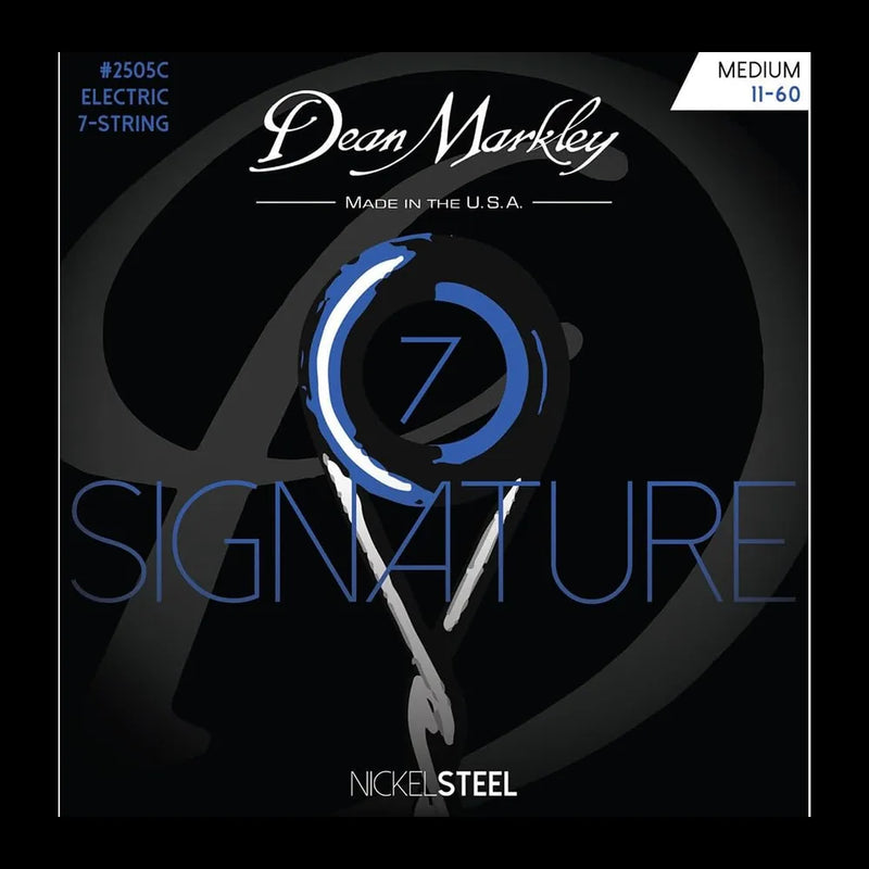 Electric Guitar Strings Nickel Steel Signature 7 String Set - Medium, 11-60