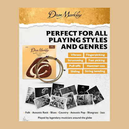 Signature Bronze Acoustic Guitar Strings, 11-52