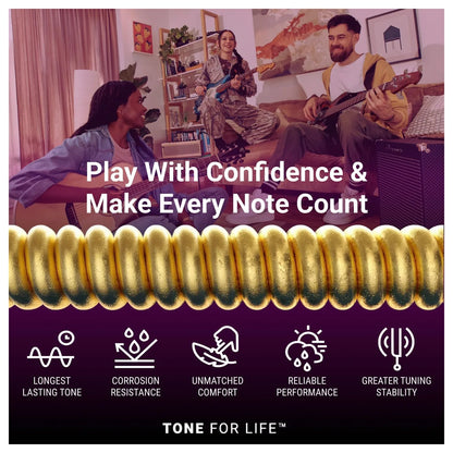Acoustic Guitar Strings, Bronze with NANOWEB Technology, HD Light 13-53