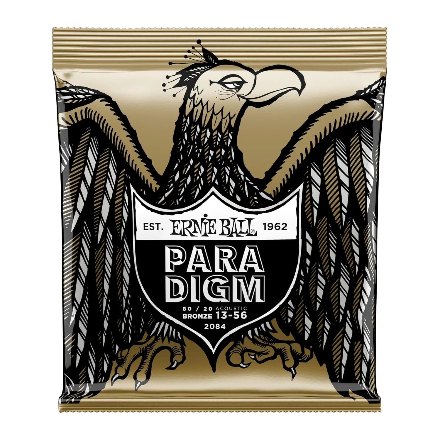 Paradigm Medium 80/20 Bronze Acoustic Guitar Strings, 13-56