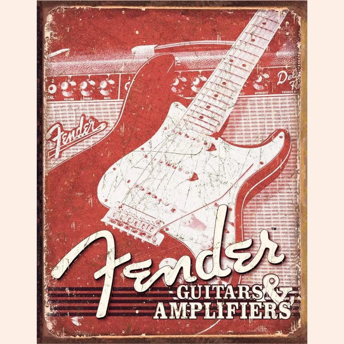 Fender Guitars & Amplifiers Tin Sign