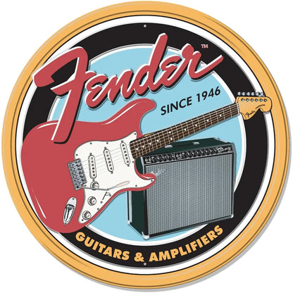 Fender Guitars & Amps Tin Sign
